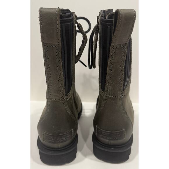 SOREL Phoenix Alpine Tundra Lace-Up Waterproof Boots Combat Leather Size 8 - Picture 4 of 7